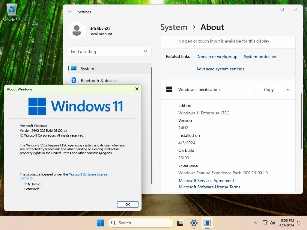 Windows 11 LTSC 2024镜像文件已经泄露 有兴趣的用户可以安装体验