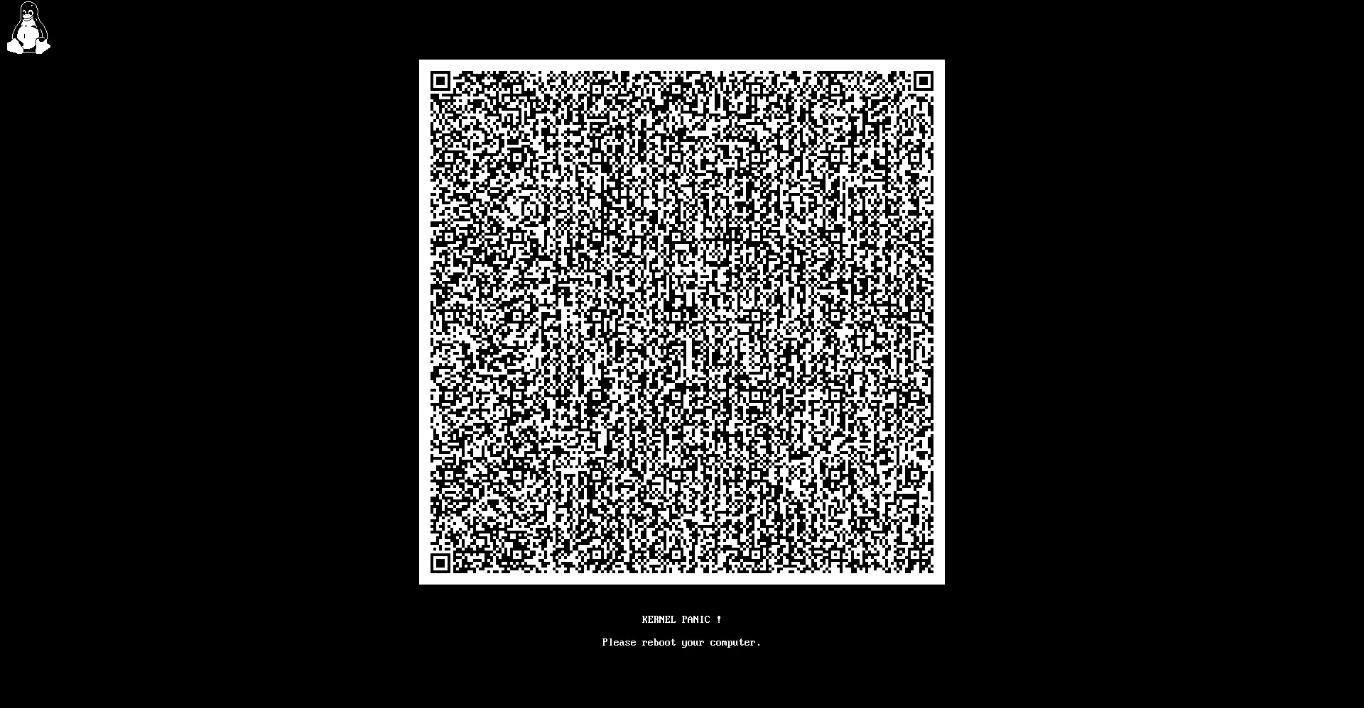 Linux Kernel 6.12版预计将支持在崩溃后显示二维码 后续可以解码排查错误