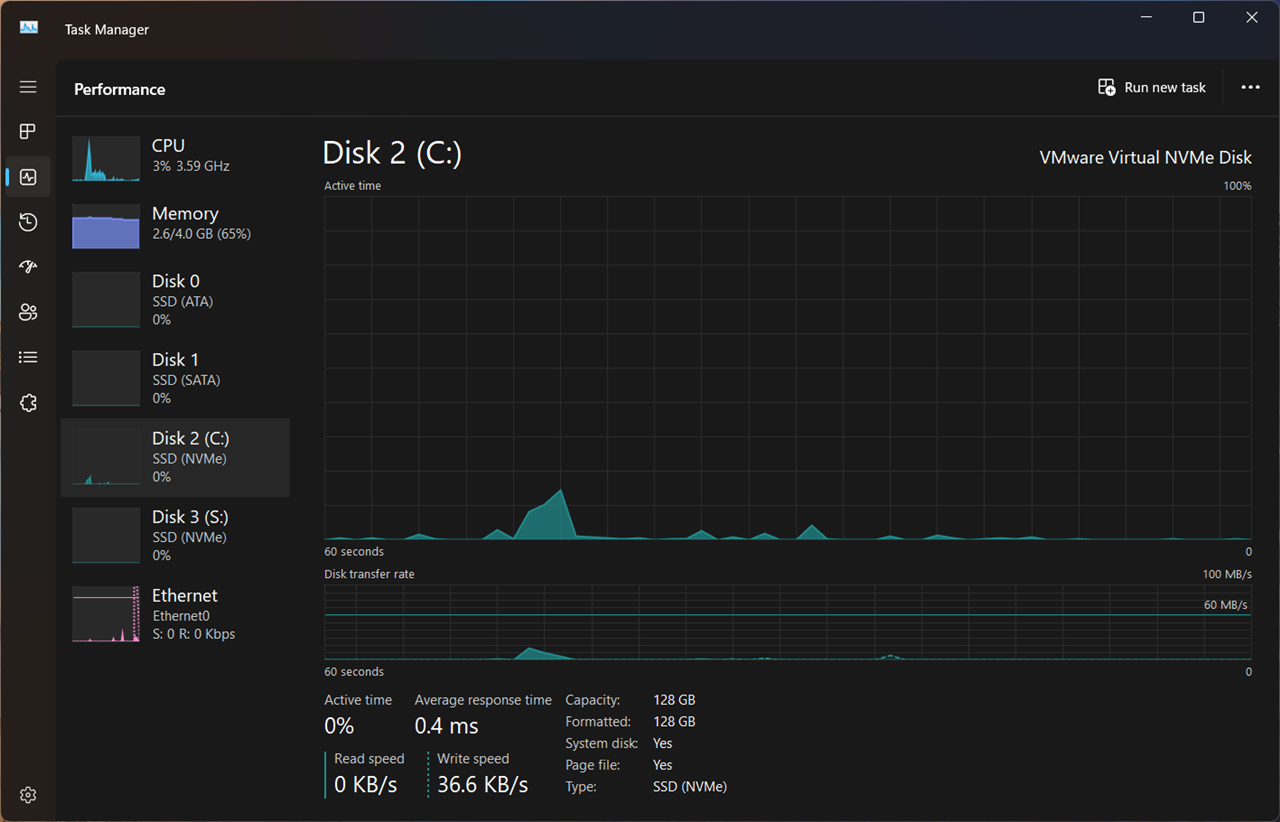 Windows 11任务管理器将显示固态硬盘类型 例如NVMe SSD或SATA SSD