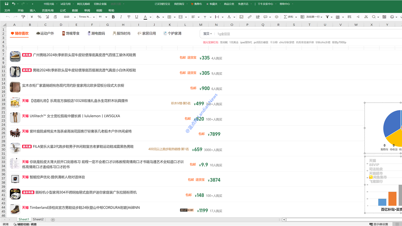 淘宝网网页版新增多种主题皮肤 最搞笑的还是Excel版和VSCode版