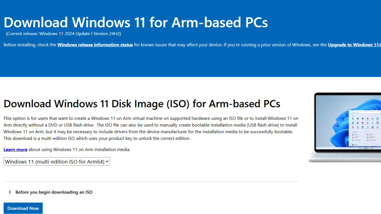 [下载] 微软推出Windows 11 24H2 Arm64版镜像 可在Mac等使用虚拟机安装